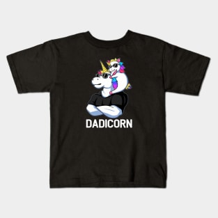 Dadicorn Gift Fathers Day Unicorn Dad Gift Kids T-Shirt